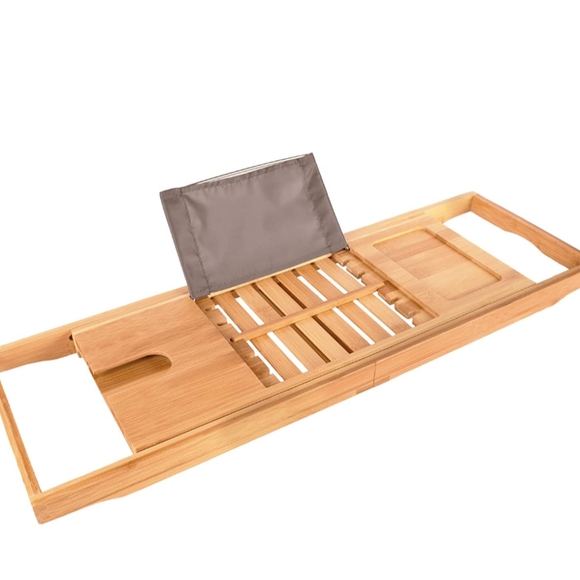 Bath Premium Bath Caddy Extendable Bamboo New Poshmark